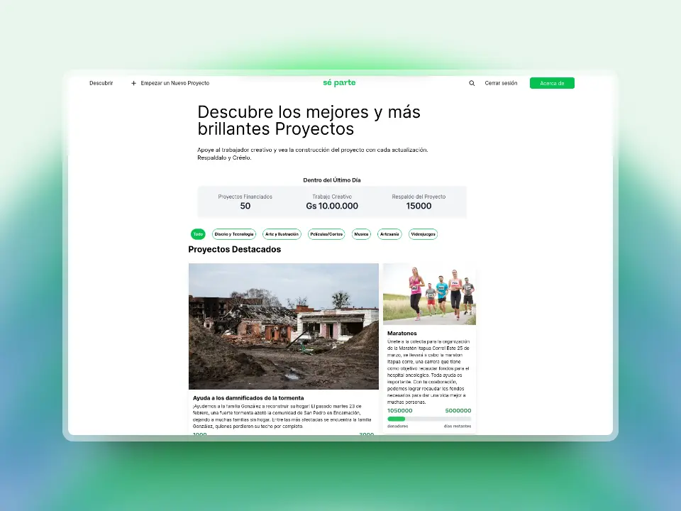 Proyecto: Se Parte, crowdfunding paraguayo